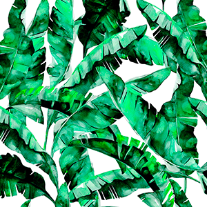 Tendencia Beachwear Estampa De Folhas Life Hits