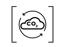 Less CO2