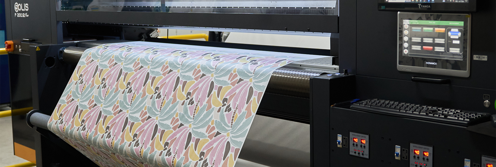 textile facility performing digital printing with specialized equipment