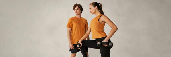 malha Boost Coolmax Ecomade Texneo aplicadas em camiseta e regata